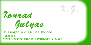 konrad gulyas business card